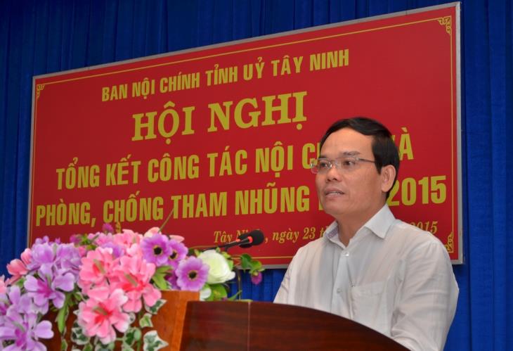 Ban Nội chính Tỉnh uỷ: Tổng kết công tác Nội chính và phòng, chống tham nhũng năm 2015